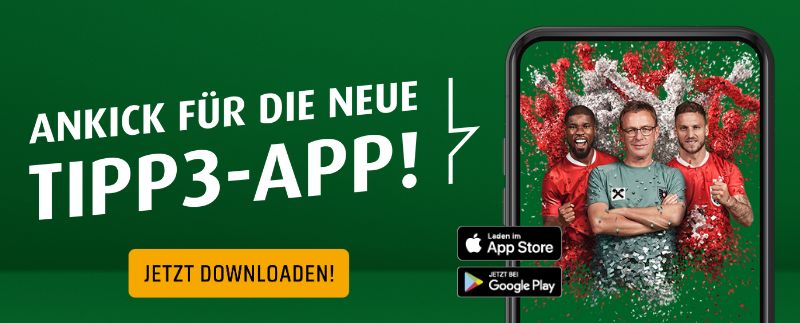 Jetzt die neue tipp3 App downloaden!